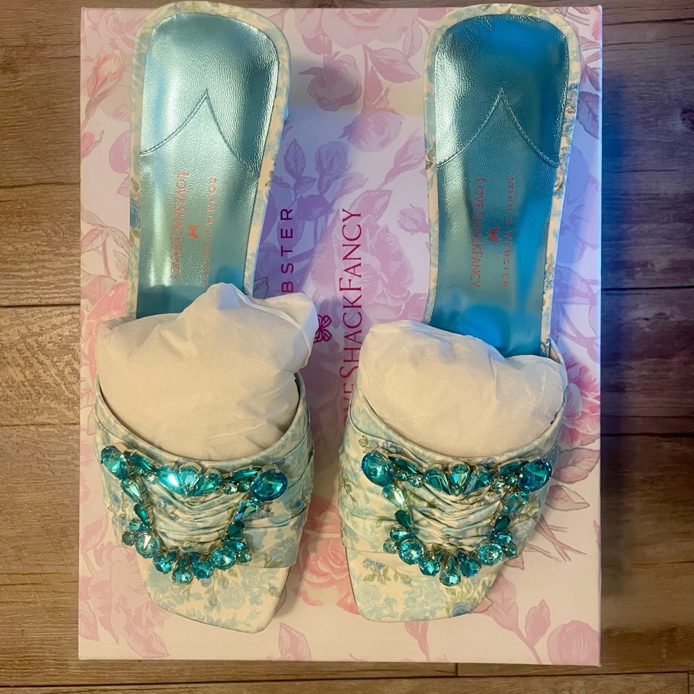 LoveShackFancy x Sophia Webster Margaux Mid Mule 39.5 - Picture 4 of 7